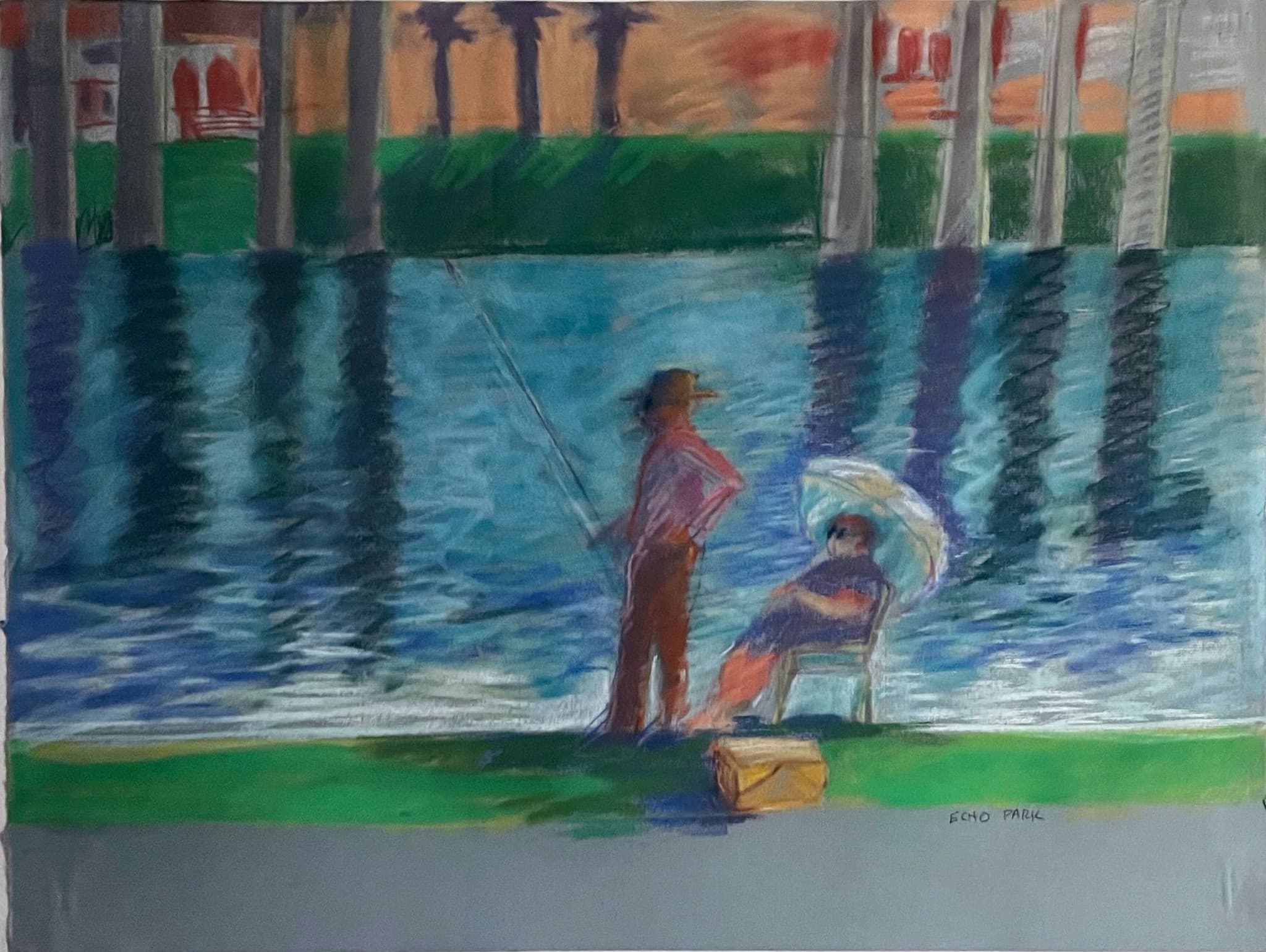 Echo Park 4:00 PM, by Carlos David Almaraz, 1969–1970.