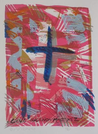 Crosses (1), by Frank Romero.