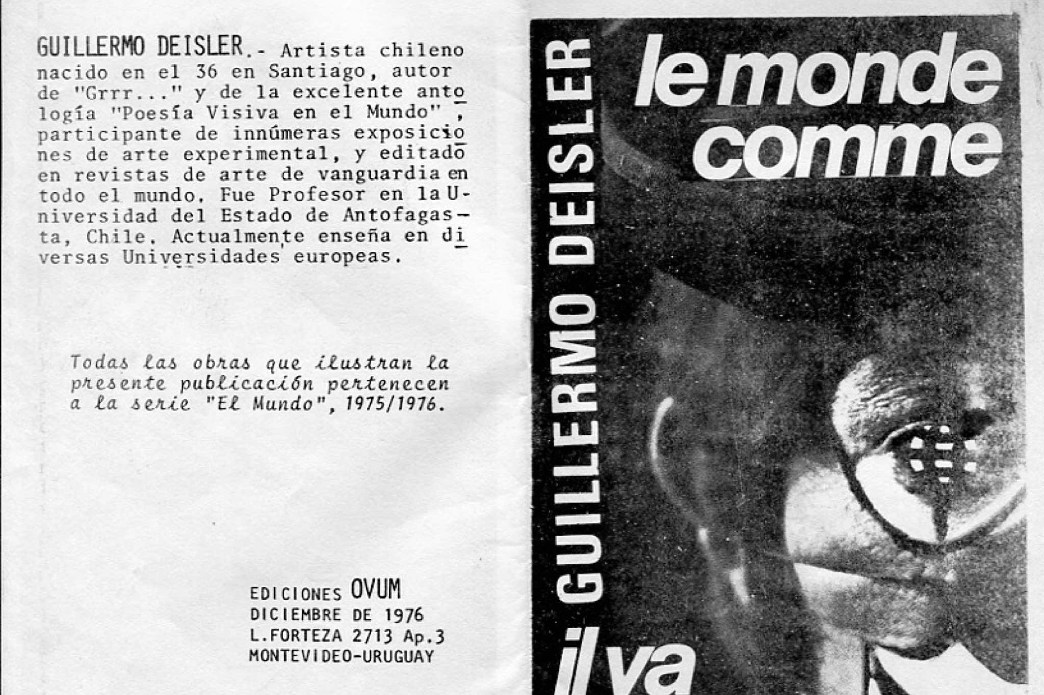 Guillermo Deisler — 'le monde comme il va', by Guillermo Deisler, 1976.