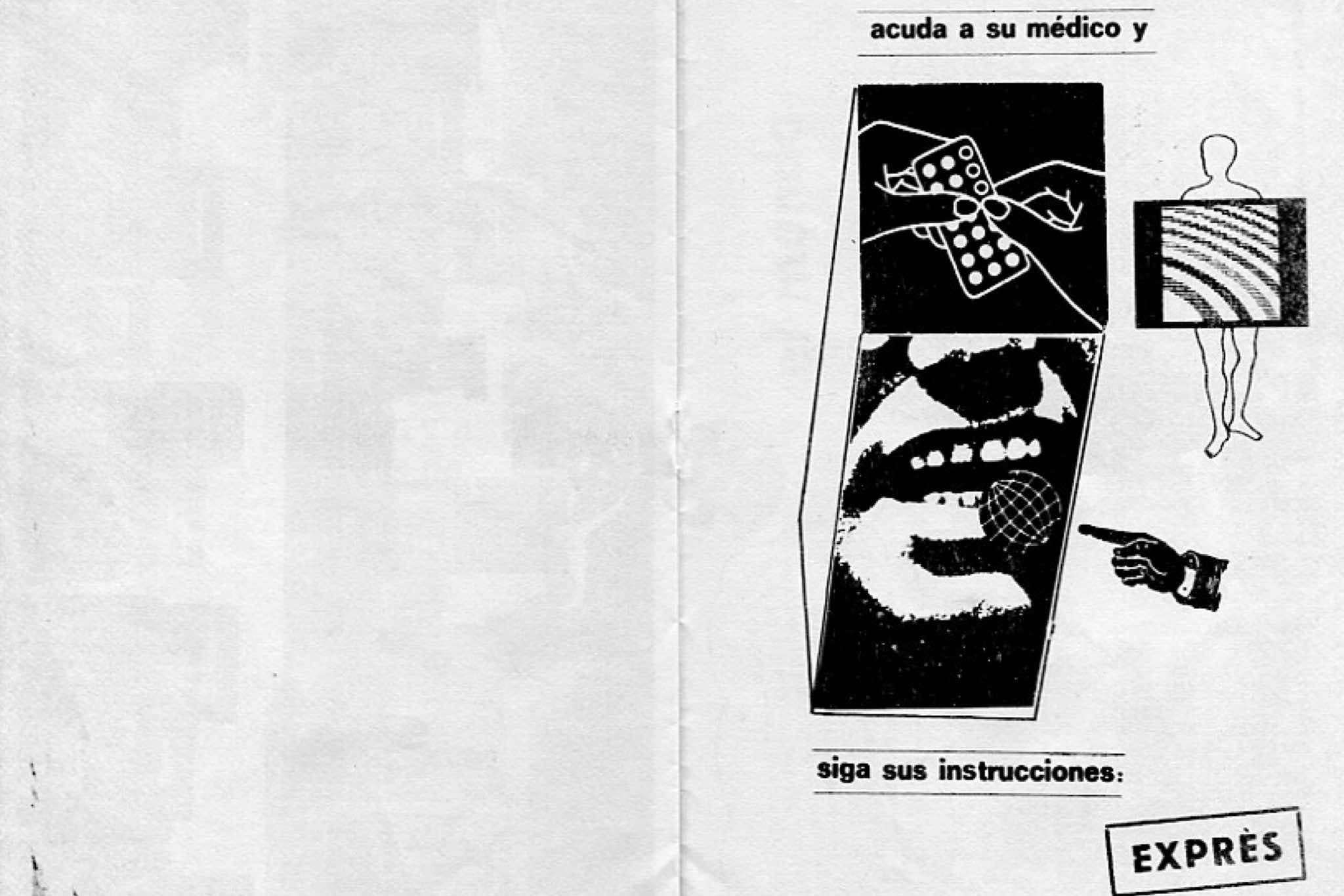 Acuda a su médico y siga sus instrucciones — EXPRES, 1970s.