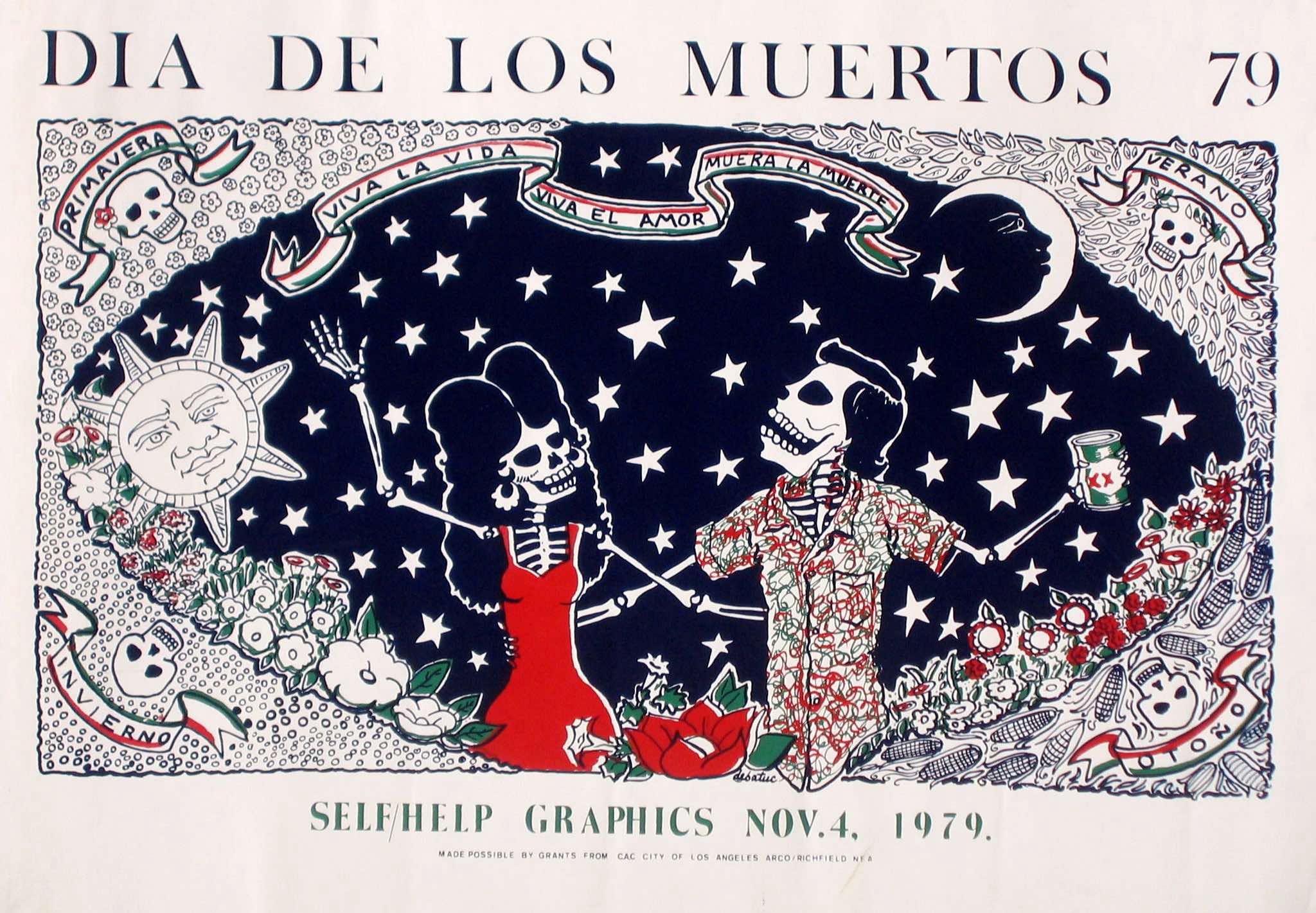 Día de los Muertos '79, by Self-Help Graphics, 1979.