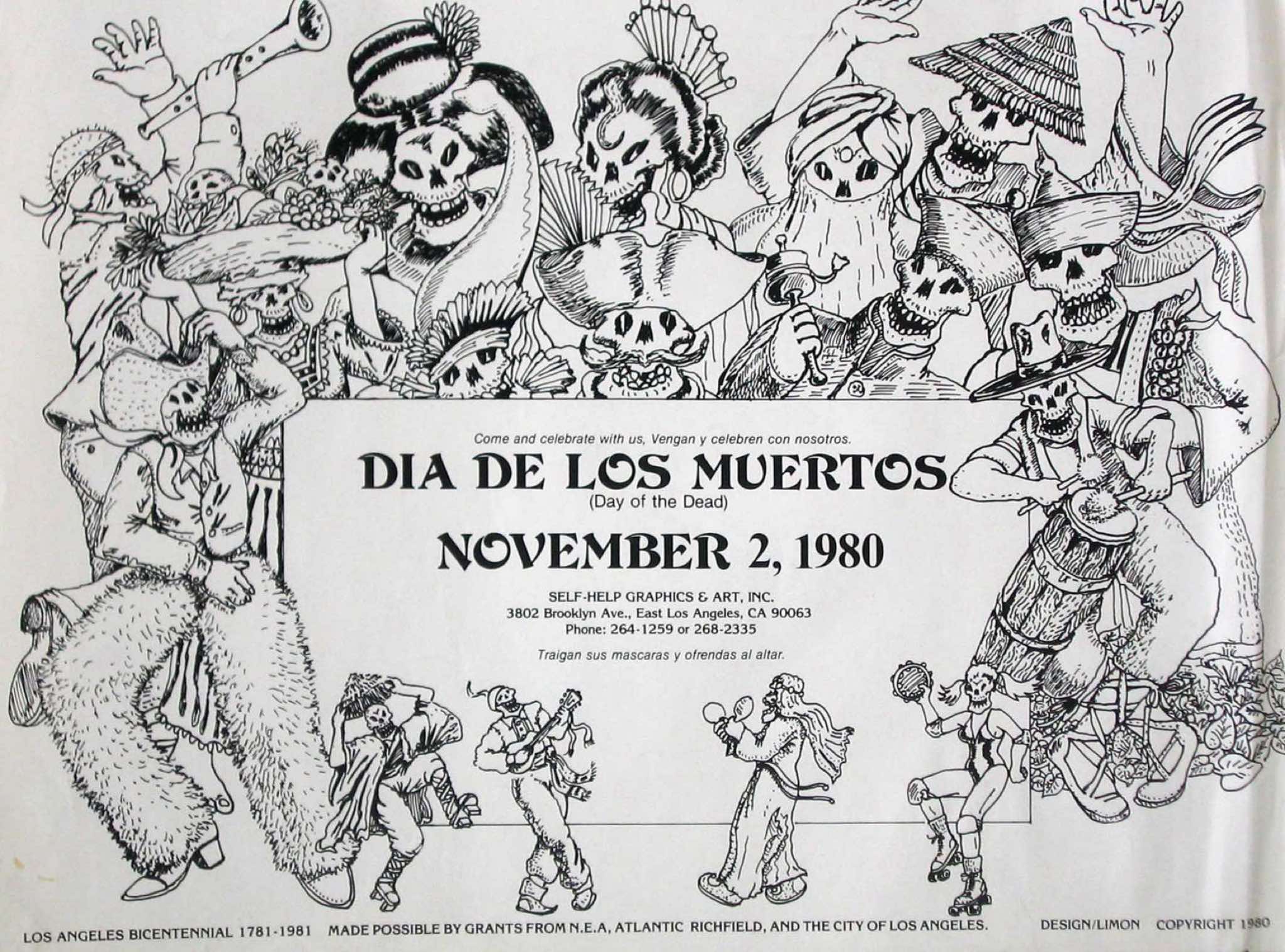 Día de los Muertos — November 2, 1980, by Self-Help Graphics, 1980.