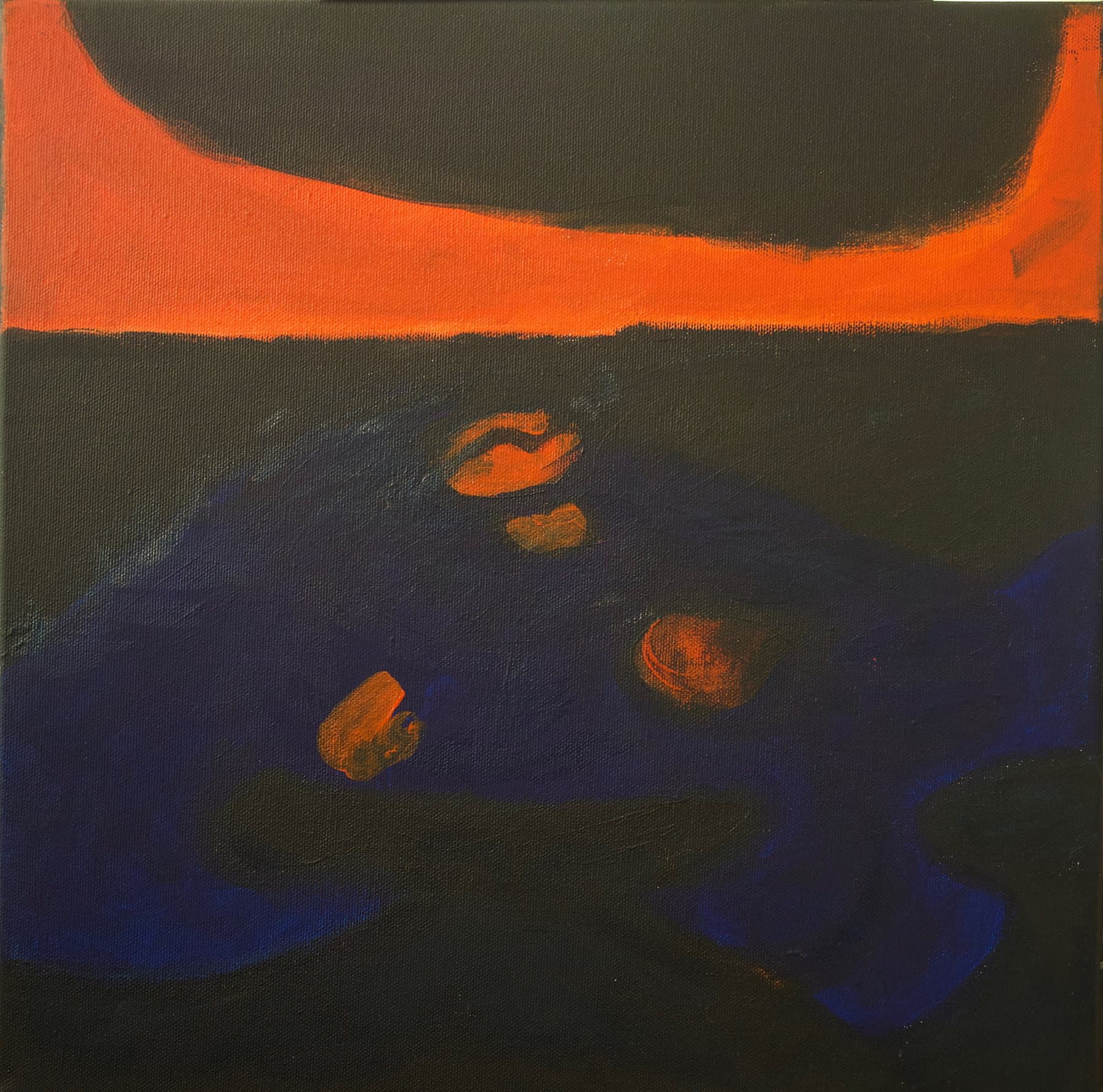 Painting, by William Marquez Bejarano titled Aesthetics, acrylic, 12 × 12 in.