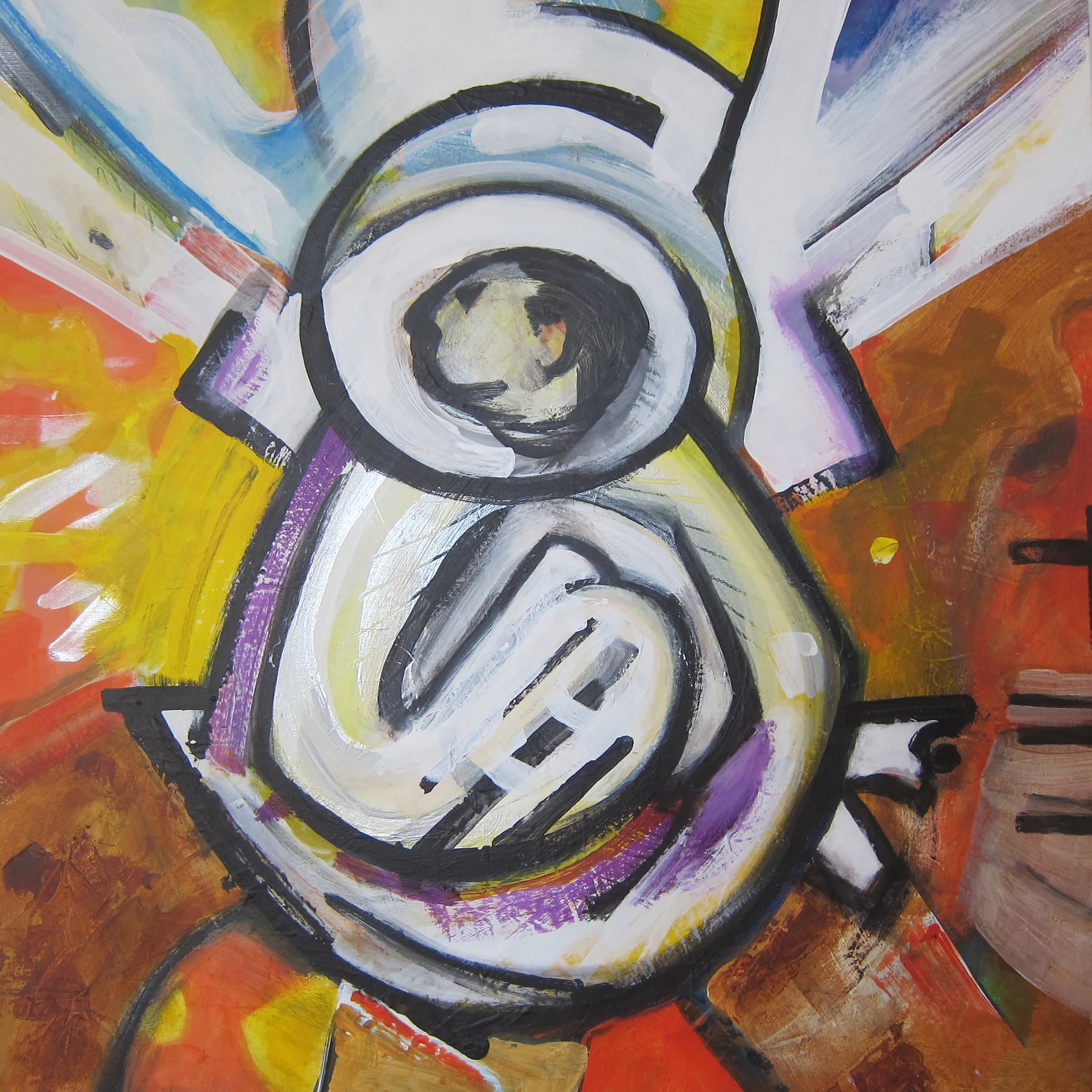 Painting, by William Marquez Bejarano titled Regeneration.