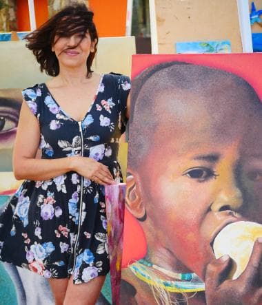 Photograph, by William Marquez Bejarano titled Artist, Las Barriles Art Fair.