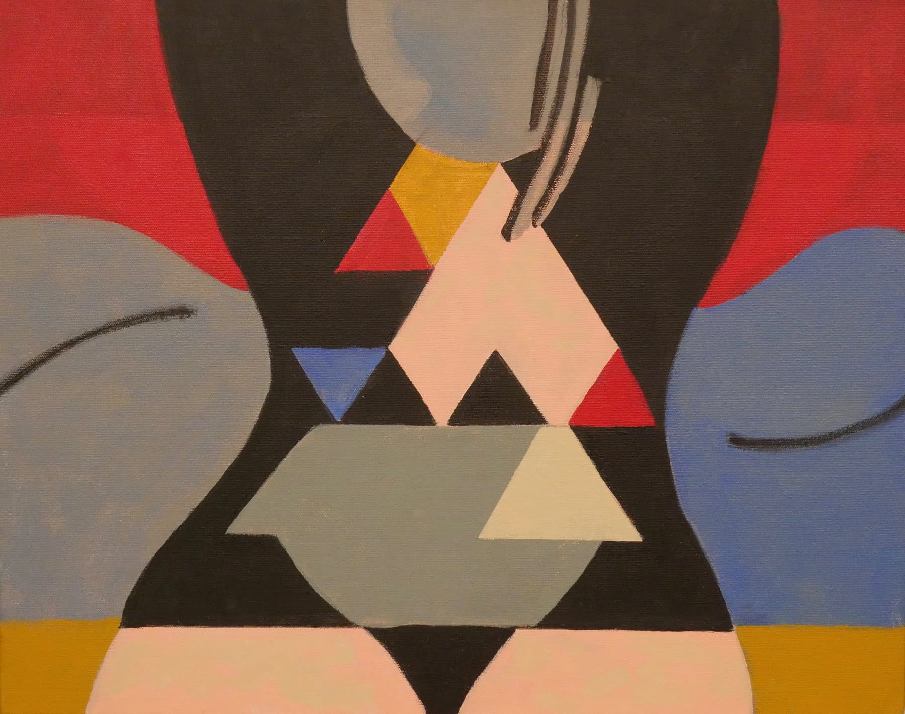 Painting, by William Marquez Bejarano titled Women I, acrylic, 16 × 20 in.